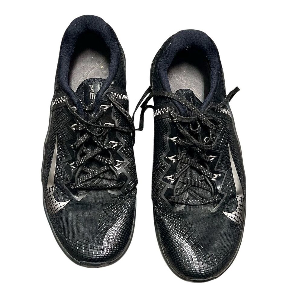 Nike Metcon 6 AMP Men's Sneakers Black Metallic Pewter Size 10 - Picture 3 of 11